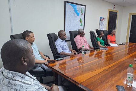 Some members of the group at the meeting (Ministry of Public Works photo)