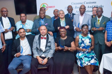 The brokers and clerks who were honoured