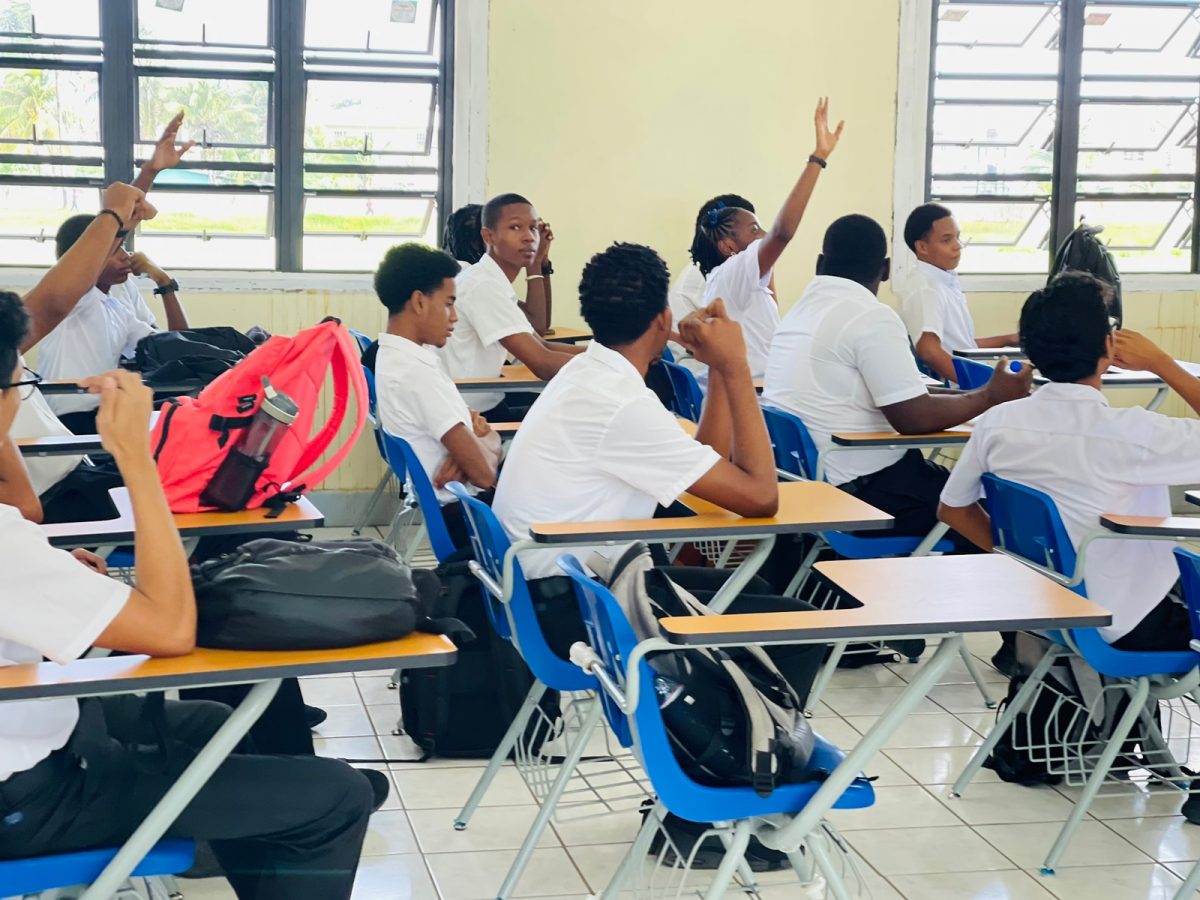 Students in a classroom at CPCE (Ministry of Education photo)