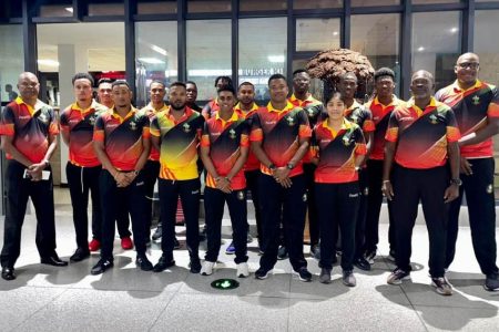 The Guyana Harpy Eagles squad have departed
