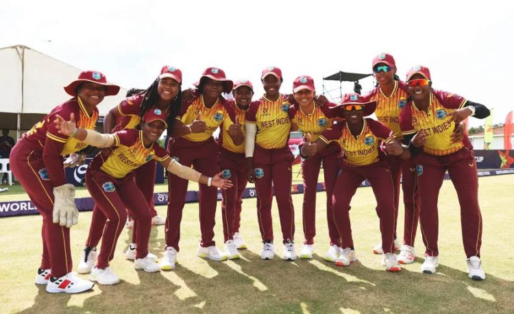 The West Indies Rising Stars U19 team following their heavy defeat of Indonesia yesterday. (Photo courtesy ICC)