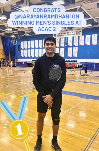 Narayan Ramdhani has started 2023 with a bang winning his first tournament in Canada.