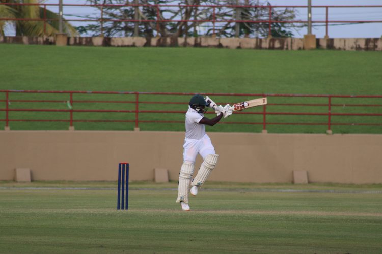 Kevin Sinclair is unbeaten on 40 (Romario Samaroo photo)