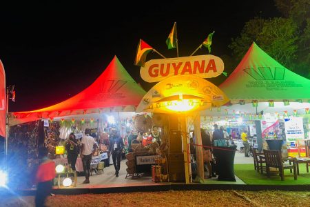 The Guyana booth 