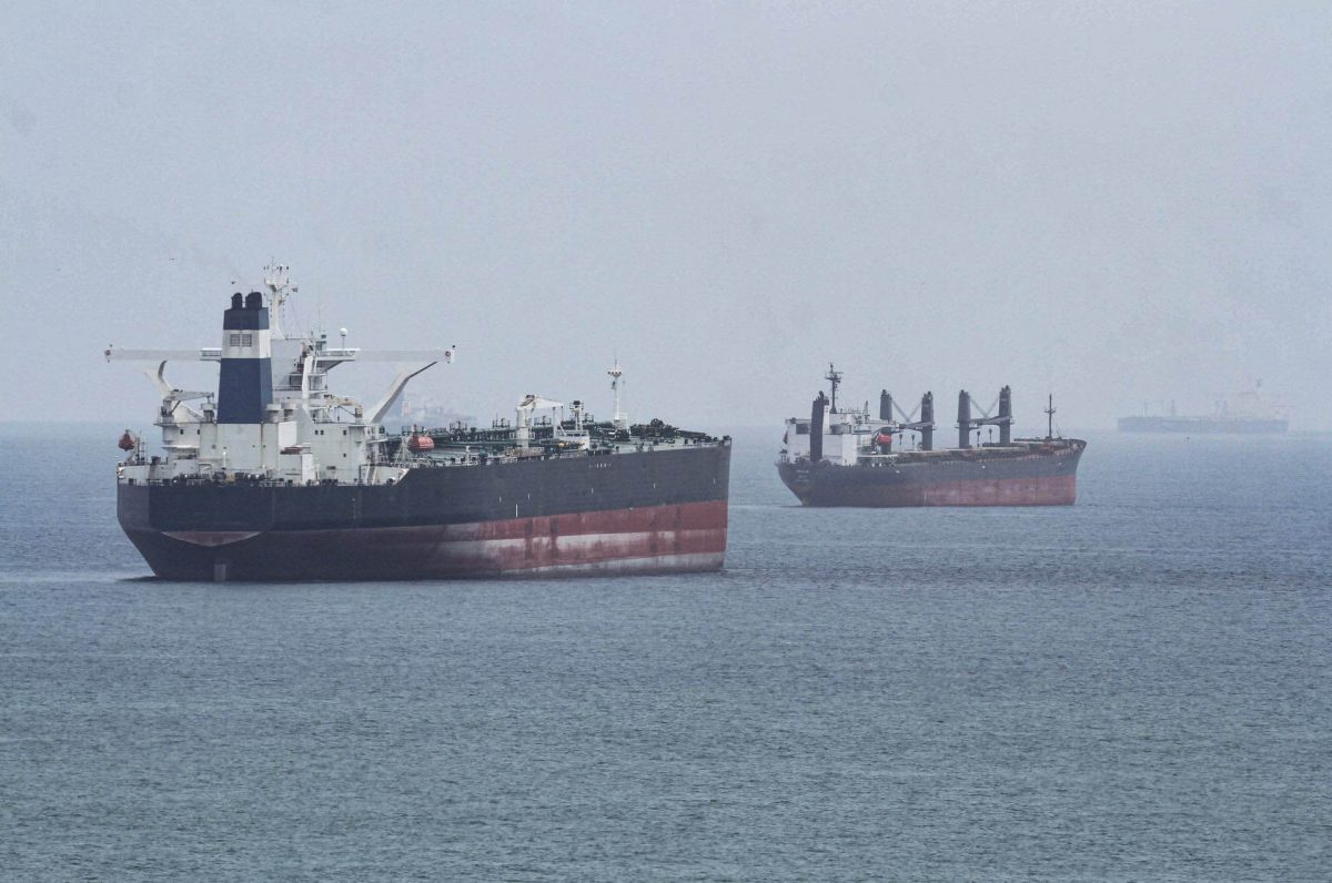 Oil tankers pictured at Venezuelan Jose oil terminal anchorage area, near Puerto La Cruz, Venezuela