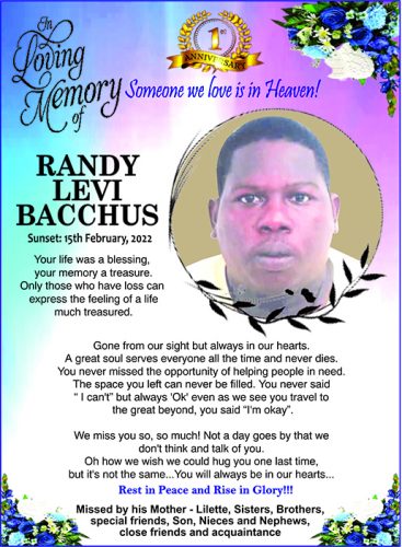 RANDY LEVI BACCHUS 