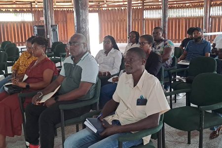 Some of the BEA members at the engagement yesterday (Ministry of Public Works photo)