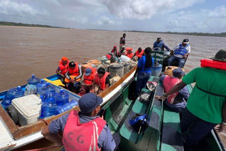 One of the boats being checked (MARAD photo)