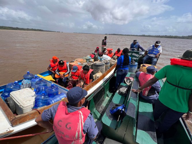 One of the boats being checked (MARAD photo)