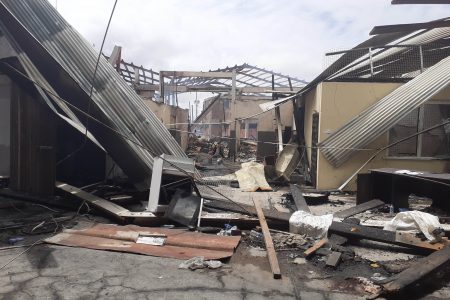 A section of the market after the fire