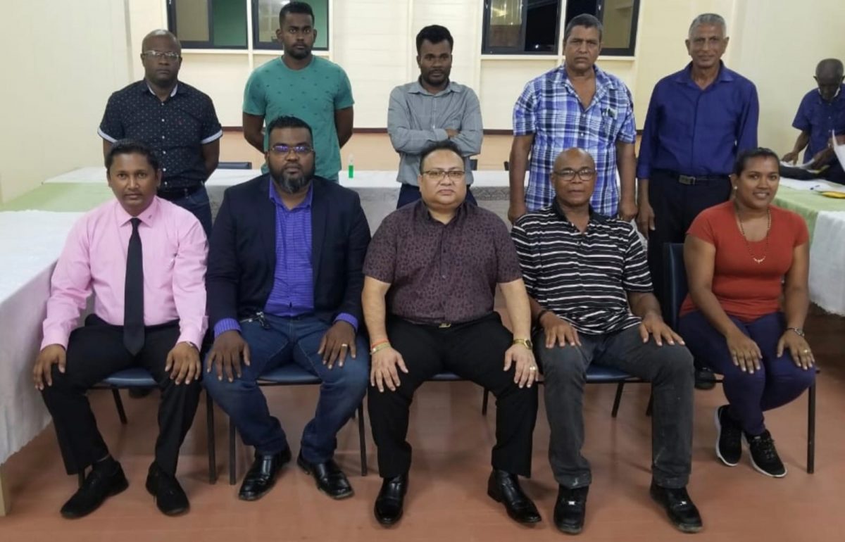 The recently-elected members of the Demerara Cricket Board