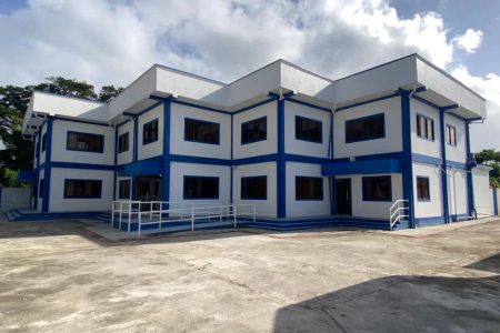 The Fort Wellington Divisional Headquarters that was commissioned on Monday (Guyana Police Force photo)
