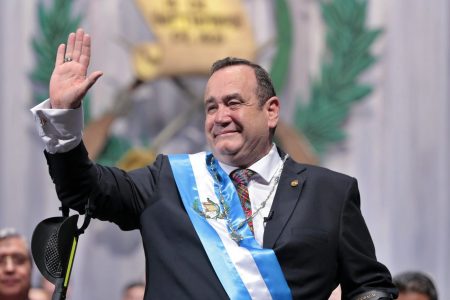 Guatemalan President Alejandro Giammattei