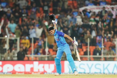  Shubman Gill’s majestic unbeaten ton helped India
defeat New Zealand 2-1 in their T20 series.
