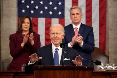 In State of the Union speech, Biden challenges Republicans on debt and economy (Reuters photo)