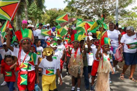 The Department of Education - Georgetown held its Nursery School Mashramani Parade yesterday in the National Park. (Ministry of Education photo)