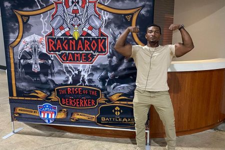 Carlos Petterson-Grifith arrived in Miami, Florida on a mission to put his name in the Guinness Book of World Records ‘The Ragnarok Games’ this weekend.