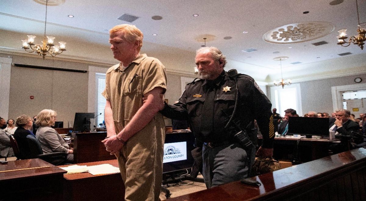 Alex Murdaugh is sentenced to two consecutive life sentences for the murder of his wife and son by Judge Clifton Newman at the Colleton County Courthouse in Walterboro, South Carolina, U.S. March 3, 2023. (Reuters photo)