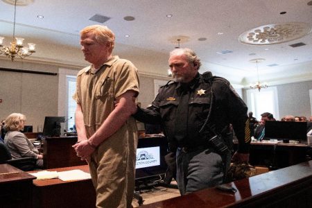 Alex Murdaugh is sentenced to two consecutive life sentences for the murder of his wife and son by Judge Clifton Newman at the Colleton County Courthouse in Walterboro, South Carolina, U.S. March 3, 2023. (Reuters photo)