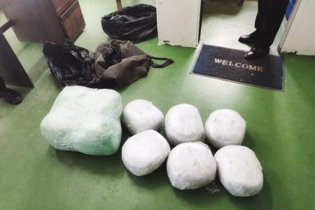 Sixty-four lbs of suspected cannabis
