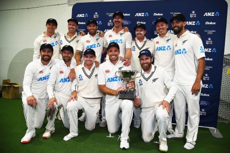 The victorious New Zealand team. (Photo courtesy Cricket New Zealand)