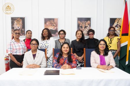 A photo from the signing ceremony yesterday. (Office of the First Lady photo)