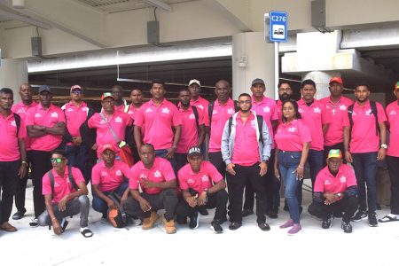 Members of the Regal contingent upon arrival in Orlando on Monday afternoon.