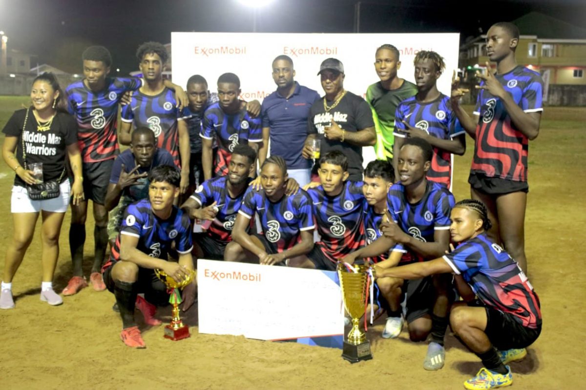 The victorious Middle Mazaruni team