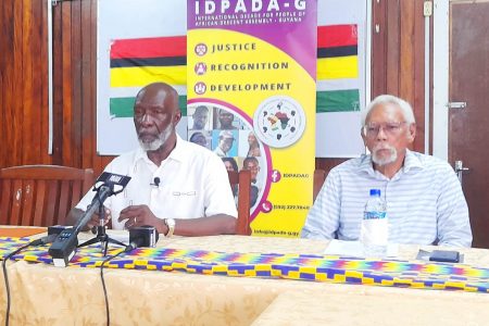 IDPADA-G’s Chairman Vincent Alexander (left) along with another member of the Board. 