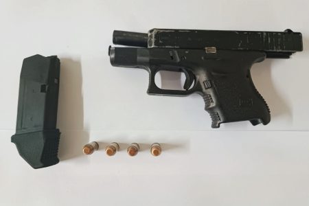 The firearm and ammunition that were found