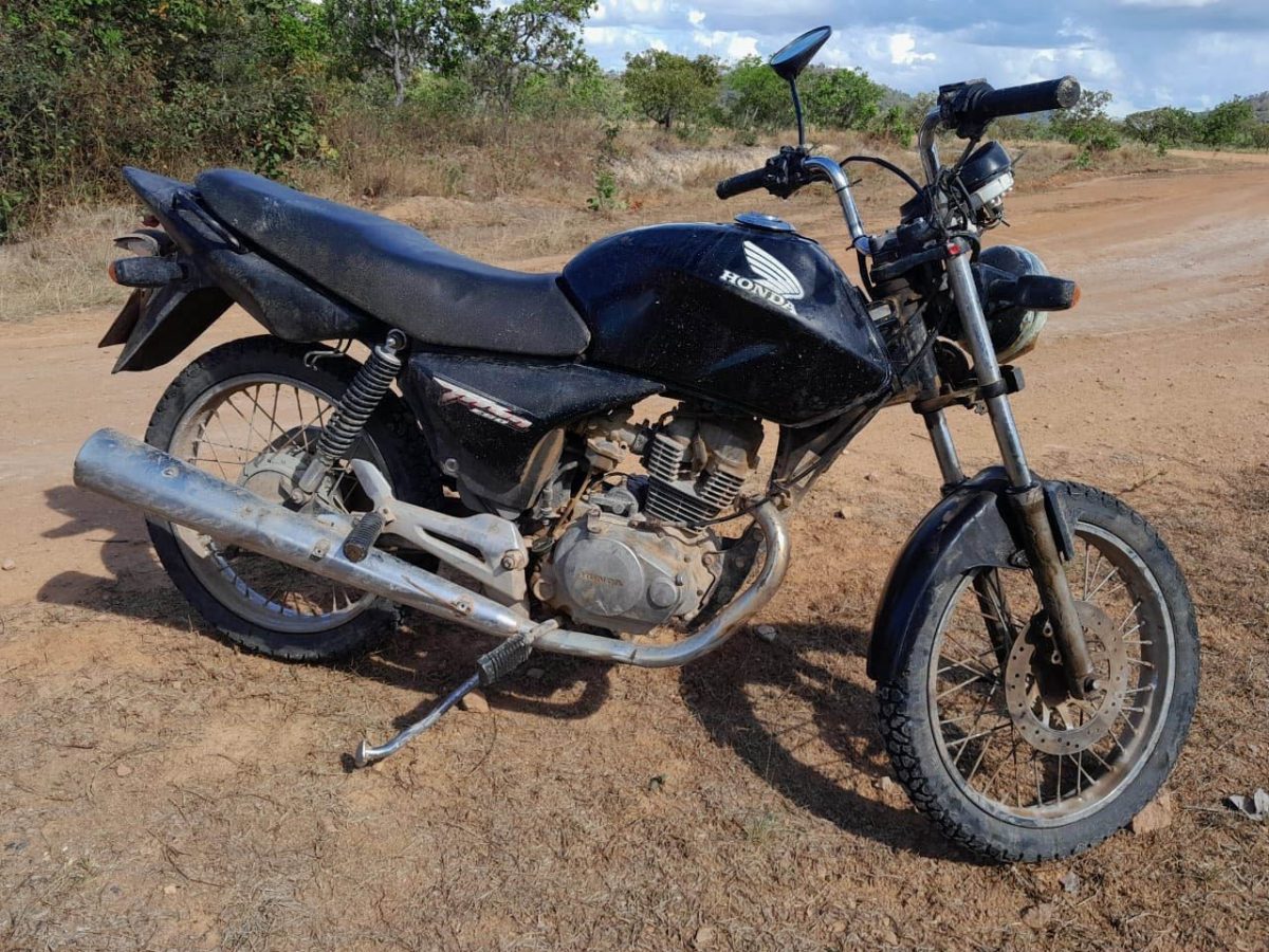 The motorcycle that was involved in the accident 