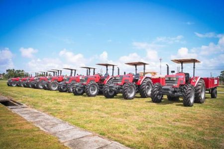 The tractors that were handed over (Department of Public Information photo)