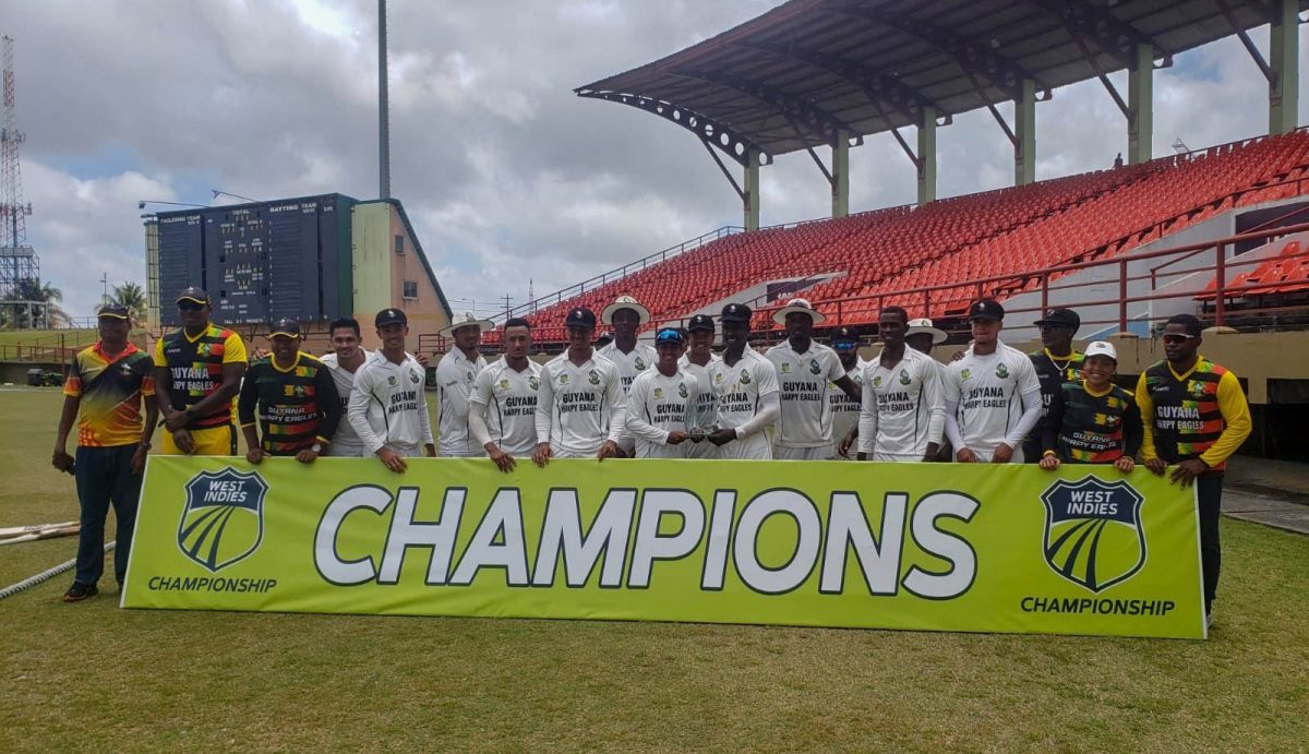 Guyana Harpy Eagles are the West Indies Champions for a sixth time
