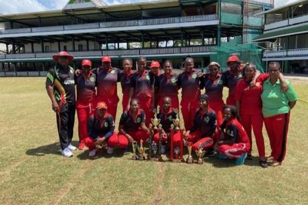 The victorious Berbice women’s team