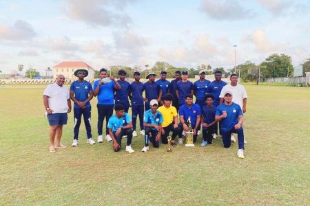 The victorious Georgetown Cricket Club side.
