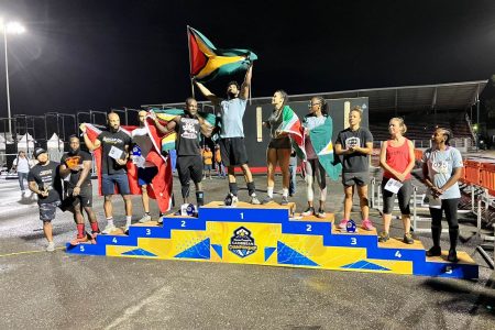 Dillon Mahadeo returned home and led current national champion, Omissi Williams (628 points) and Trinidad’s Mikhail Ragoonanan (589 points) onto the podium. Bryan Snaggs of Trinidad (557 points) and Williams’ gym mate, Kellon Reid (534 points) rounded out the top five positions.