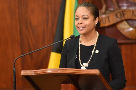 Legal and Constitutional Affairs Minister Marlene Malahoo Forte