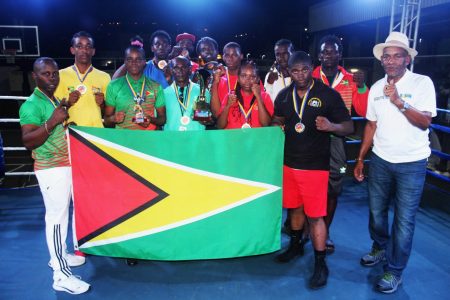 Team Guyana’s nine boxers finished with six gold medals, two silver and a bronze when the curtain came down on the Caribbean Champion of Champions two-night event in St Lucia on Saturday night