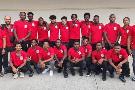 The Guyana U21 men’s squad