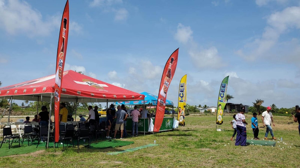 The first golf course in Region Three opened to the public yesterday and dozens of players, special invitees and officials were in attendance for a first look at the innovative design by Aleem Hussain. 