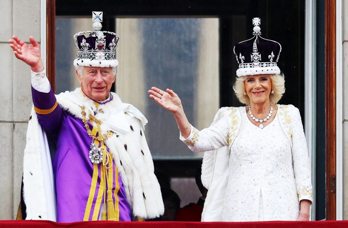  Britain’s King Charles and Queen Camilla wave on the Buckingham Palace balcony following their coronation ceremony in London, Britain May 6, 2023. (Reuters photo)