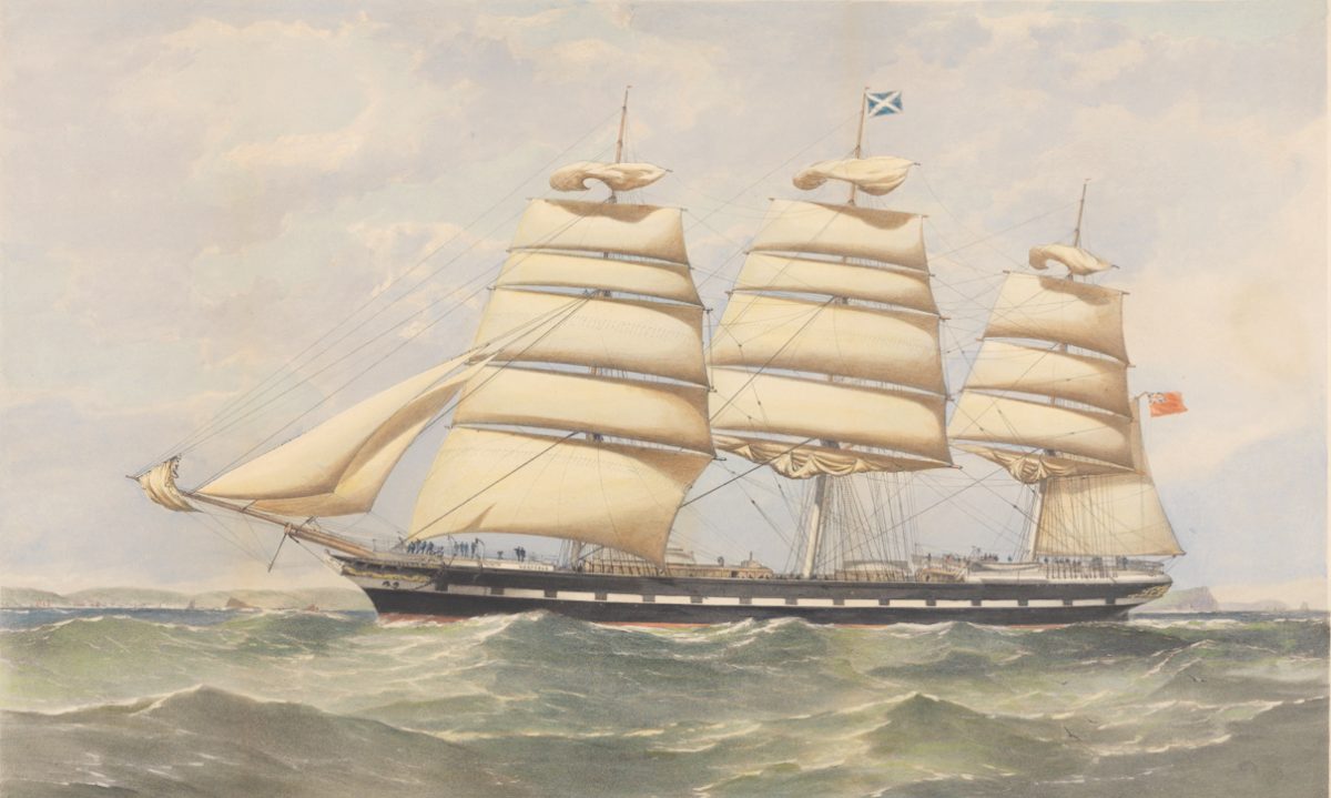 An artist’s rendering of the SS Hesperus (Wikimedia Commons photo)