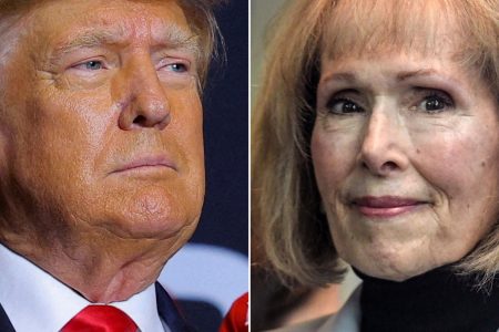 E Jean Carroll and Donald Trump