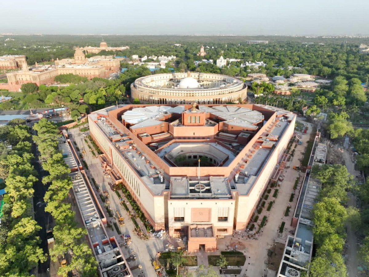 A view of India’s new parliament building in New Delhi, India, May 27, 2023. India’s Press Information Bureau/Handout via REUTERS