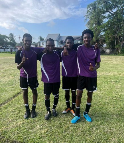 NA United scorers Civion Arokium, Kumasi Spellen, Joshua Dougall, and T’Jon Reid