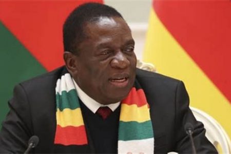 Zimbabwe President Emmerson Mnangagwa