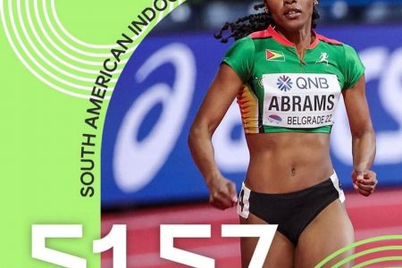 Aliyah Abrams is the new 400m record holder
