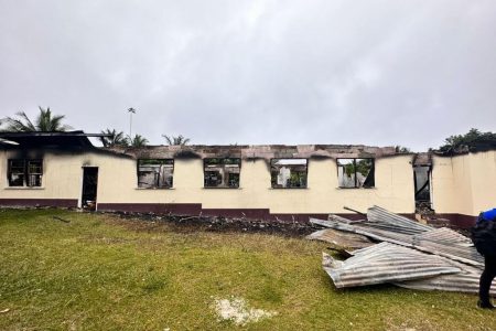 The devastated dormitory (DPI photo)