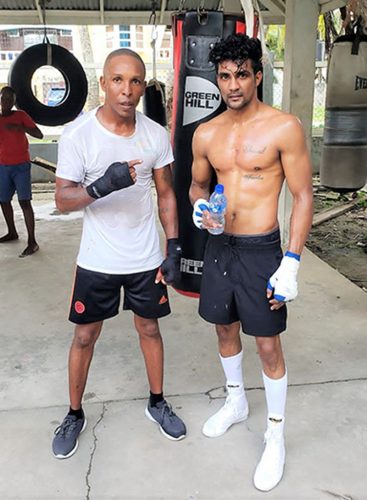 Dexter Marques (left) and Elton Dharry, are the main fighters on the Briso Promotions Sunday night `Return of the Scorpio’ boxing Card