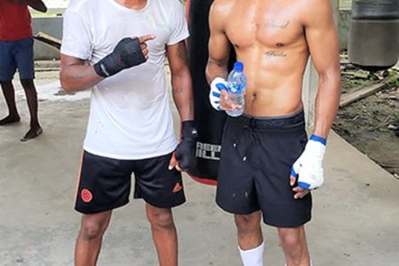 Dexter Marques (left) and Elton Dharry, are the main fighters on the Briso Promotions Sunday night `Return of the Scorpio’ boxing Card